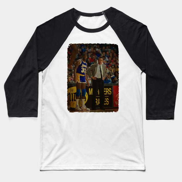 magic johnson and Pat Riley Baseball T-Shirt by Milu Milu